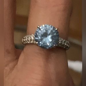Platinum Blue Ring
